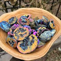 Pierre de guérison en agate cristalline de couleur naturelle, pierre brute de haute qualité pour la méditation et le Feng Shui