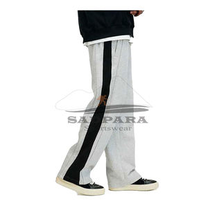 Pantalon de survêtement d'été en coton éponge décontracté pour hommes Logo personnalisé Baggy Straight Leg Quick Dry Elastic Fitness Jogging Sweatpants - Product Image 6