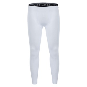 Leggings de compression unisexes personnalisés à impression numérique avec logo sur la taille, en Spandex/Nylon, longueur cheville, taille élastique, 120g - Product Image 3