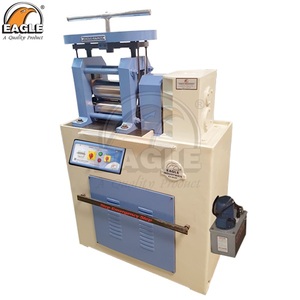 Laminoir électrique à tête unique 2-10HP pour l'or et l'argent, équipement de fabrication de bijoux à rouleaux de pressage de table, fabriqué en Inde - Product Image 1