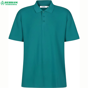 T-shirt décontracté pour homme en polyester/coton à manches courtes, coupe classique, écologique, respirant, séchage rapide, idéal pour le fitness - Product Image 4