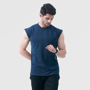 El mejor diseño de la camiseta de los hombres 95% algodón 5% Spandex hombres gimnasio Fitness Slim Fit camiseta entrenamiento camisetas 2025 OEM personalizado - Product Image 2
