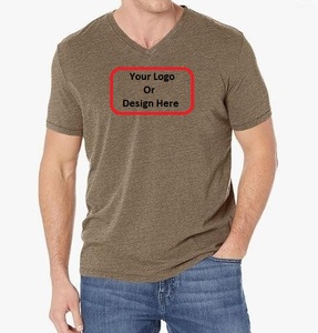 T-shirt unisexe uni 100% coton t-shirts personnalisés pour hommes vente en gros de t-shirts à manches courtes chemise à col rond pour hommes vierge - Product Image 1