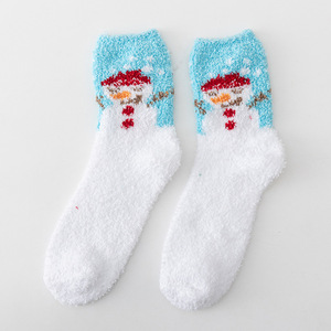 2026 Wholesale 5 Pairs Funky Warm <b>Socks</b> Winter Wool Blend Christmas Patterned Gift <b>Box</b> Package Custom Fuzzy <b>Socks</b> for Women - Product Image 1