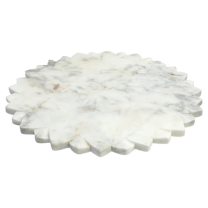 Pierre blanche marbre Lazy Susan vaisselle ronde de haute qualité décorer pierre paresseux Susan conceptions de luxe - Product Image 4