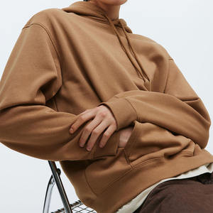 Sudadera con Capucha para Hombre, Venta Caliente, Otoño Invierno, Color Sólido Personalizado, 100% Algodón, Cortavientos, Ecológica, Informal, de Forro Polar - Product Image 2