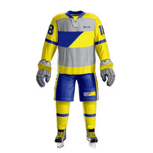 Uniforme de hockey sur glace 100% Polyester vêtements de sport maillot d'équipe uniforme de hockey sur glace uniforme de hockey sur glace de qualité supérieure - Product Image 2