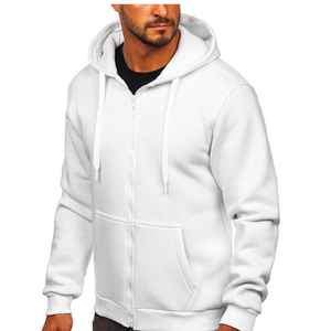 Sudadera con Capucha de Felpa Personalizada con Cremallera, Unisex, de Invierno, Tejida, de Mezcla de Algodón/Poliéster de Alta Calidad, Lisa, Estampada - Product Image 6