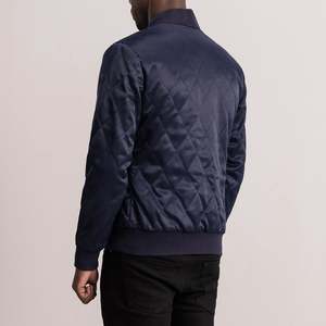 Chaqueta Universitaria Azul Acolchada Danson, Chaqueta Reversible de Satén de Alta Calidad con Bordado, Diseño con Letras, Estilo Urbano, Talla XS, Casual - Product Image 5