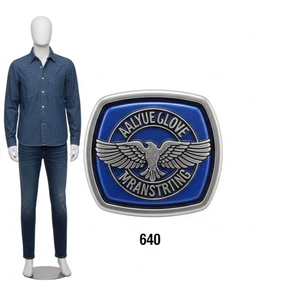 Boucles de ceinture en alliage avec impression par transfert thermique, matériau métallique durable, design élégant, ceinture pour hommes et femmes, vêtements de mode - Product Image 1