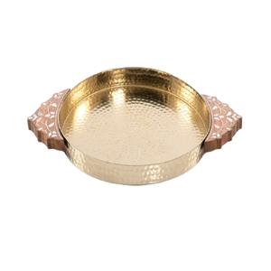 Bandeja de chocolate para regalos de boda, la mejor calidad, Material redondo de Metal y yute, decoración clásica para el hogar, suministro de Bandejas para servir Chocolate - Product Image 2