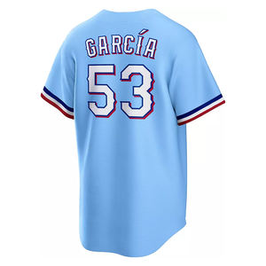 2025 hommes nouveau 5 Corey Seager Baseball maillot cousu 53 Adolis <span class=keywords><strong>Garcia</strong></span> bleu blanc rouge Beige taille S-3XL - Product Image 3