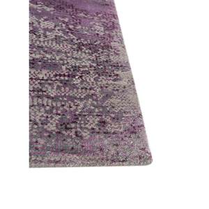 Alfombra Kavi Gris y Negra, Tejida a Mano con Lana, Bambú y Seda, Colección Afterglow, Forma Rectangular Abstracta, para Dormitorio Juvenil - Product Image 4