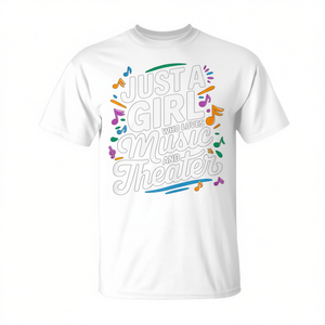 Maglietta promozionale Just a Girl per chi ama la musica e il teatro - Product Image 2