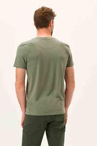 เสื้อคอกลมลำลองสำหรับผู้ชายเสื้อโปโลผ้าฝ้ายโพลีเอสเตอร์สีล้วนแขนสั้นย้อมสีล้วนสำหรับผู้ใหญ่ - Product Image 6