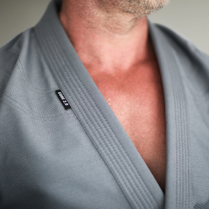 Kimono de Jiu-Jitsu brésilien gris, tissage perlé, léger, entraînement BJJ, compétition, veste 400G, pantalon Ripstop - Product Image 4