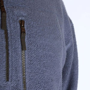 Quarter Zip <b>Fleece</b> Sweatshirt for Men Organic Cotton Men's Pullover <b>Teddy</b> Flannel Mens Sweatshirts Unisex Hoodies <b>Jumpers</b> - Product Image 6