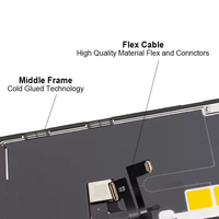 Écran de remplacement pour iPhone 11 Pro, assemblage LCD tactile de haute qualité avec cadre, 100 % testé, garantie 1 an, réparation