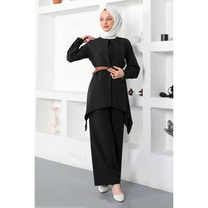 Ensemble décontracté Kemer, longueur midi, manches longues, 100% coton - Product Image 4