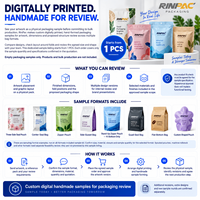 Muster-Verpackungsbeutel mit individuellem Digitaldruck, handgefertigte Multi-SKU-Beutel, Prototypen für Artwork, Größenstruktur-Überprüfung, 1 Stück MOQ