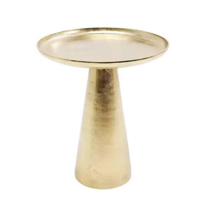 Mesa auxiliar de Metal hecha a mano de diseño moderno, Color dorado para el hogar, dormitorio, muebles decorativos, mesa personalizada a granel - Product Image 1