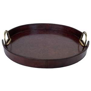 Bandeja para servir de cuero hecha a mano al mejor precio, plato de catering para decoración de mesa de fiesta de boda de tendencia superior - Product Image 6