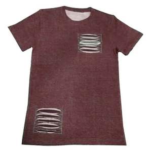 Camisetas ligeras de angustia para hombre Logotipo personalizado Color sólido Punto Transpirable Secado rápido Ecológico Durable - Product Image 3