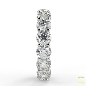 Anillo DE BODA cultivado en laboratorio chapado en oro amarillo sólido elegante banda nupcial para mujer anillo de compromiso duradero delicado - Product Image 2