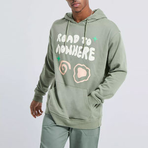 Nuevo diseño de ropa de calle hombres Puff impresión sudaderas con capucha al por mayor bajo MOQ hombres Puff impresión sudaderas con capucha para la venta en línea - Product Image 1
