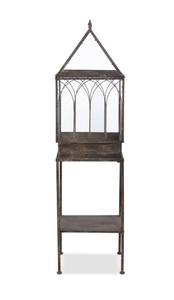 Terrario de plantas de metal y vidrio de nuevo diseño con soporte de metal para el hogar, sala de estar, decoración de hotel, artículo de uso - Product Image 6