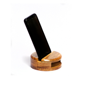Wooden Phone Holder Base <b>Cake</b> Stand Mobile Phone Bracket Accessories Lazy Mobile Phone Holder Desktop Stand - Product Image 5