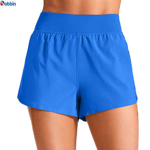 Shorts pour femmes Hot BOBBIN INDUSTRIES Qualité supérieure Été Double couche avec doublure en maille Spandex/Coton Élastique Respirant Yoga - Product Image 3