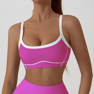 Style simple femme sport soutien-gorge Gym Yoga haut court séchage rapide Fitness sous-vêtements dos nu entraînement gilet course vêtements de sport - Product Image 4