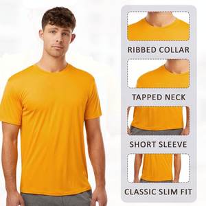 Tops de moda de verano, Camiseta deportiva de secado rápido con bordado de logotipo personalizado para hombres y mujeres, ropa de marca Personal de 8 colores sólidos - Product Image 4