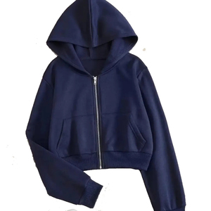 Sudadera con capucha con cremallera para mujer, sudadera de moda para mujer, hombro, ajuste cuadrado, cremallera, OEM, ODM, el mejor proveedor - Product Image 6