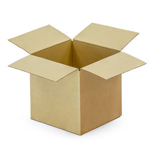 Single Wall Rigid Corrugated Board Box 25.4x25.4x25.4 cm Airplane Shape Glossy Lamination Embossing Recycled Materials Consumer - Product Image 1