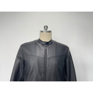 Classic Men's Bomber <b>Jacket</b> Genuine Cowhide Vintage Style Embroidered Canvas Stand Collar Casual Outerwear <b>Waterproof</b> Letter - Product Image 3