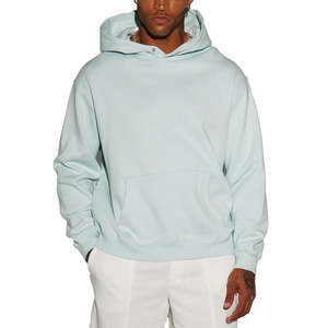 Sweat à capuche oversize personnalisé imprimé et brodé en coton uni écologique pour hommes et femmes – Collection Automne - Product Image 2