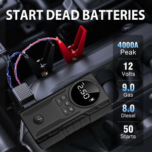 Arrancador de Coches con Compresor de Aire y Pantalla LED Digital 4000A 150PSI Portátil (9.0 Gasolina/8.0L Diésel) Hecho en China - Product Image 6