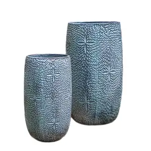 Tall Starry Planter glazed finishing Usage for Indoor and outdoor made of ceramic natural origin from Vietnam outdoor pottery