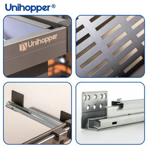 Unihopper Modular tủ quần áo lưu trữ phần cứng phụ kiện mềm-đóng kéo ra khỏi quần áo kim loại giỏ Closet Organizer - Product Image 3