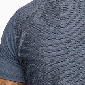 Camiseta de gimnasio de manga corta para hombre de alta calidad, nuevo diseño, estilo liso informal, tela de punto de poliéster/algodón, precio bajo - Product Image 5