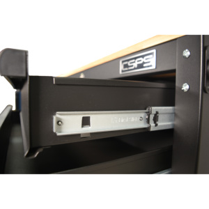 Chariot à outils roulant avec armoire, 91 cm, 3 tiroirs, chariot ODM/OEM pour mécanicien, garage, entrepôt, industrie, robuste, garantie de 2 ans - Product Image 3