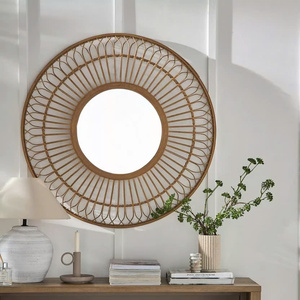 Handwoven Modern Boho Seagrass <b>Mirror</b> Eco-friendly Natural Frame <b>Mirror</b> Wall Hanging Vietnamese Wholesaler Manufacturer - Product Image 6
