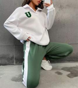 Conjunto Deportivo Informal Transpirable de 2 Piezas para Hombre 2025, Sudadera con Cuello Redondo y Cremallera, Pantalones Deportivos, Conjunto para Correr, Trotar y Gimnasio - Product Image 3