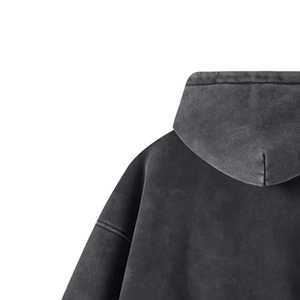 Sudaderas con capucha de invierno para hombre con cremallera, estilo casual digital, venta al por mayor, 100% algodón orgánico, forro polar suave, lavado ácido, con cremallera, MOQ bajo - Product Image 4