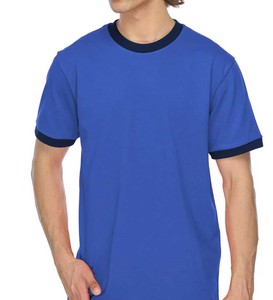 Active Quick Dry Crew Neck T-shirts Athlétique Running Gym Workout T-shirt à manches courtes Tops Bulk Ringer T-shirt - Product Image 2