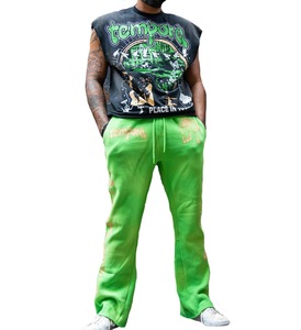 Camiseta sin mangas Vintage de gran tamaño personalizada para hombre, camiseta sin mangas Boxy Fit, ropa de calle, serigrafía personalizada, impresión Digital hecha de algodón - Product Image 3