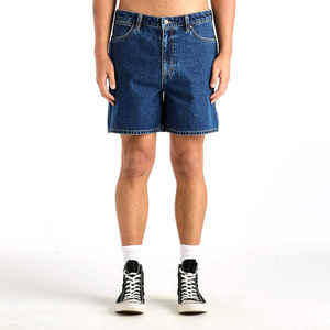 บริการ OEM กางเกงยีนส์ขาสั้นสำหรับผู้ชายกางเกงเอวกลาง100% ผ้าฝ้ายระบายอากาศได้ดีสำหรับฤดูร้อน - Product Image 1