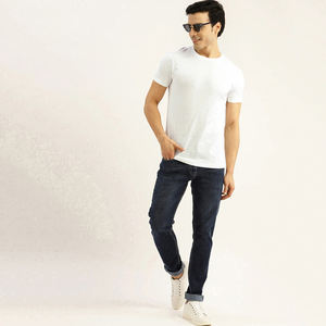 เสื้อยืดผู้ชายผ้าฝ้ายถักพิมพ์ลายตามสั่ง 100% ป้องกันรอยยับ แห้งเร็ว คอกลม แขนสั้น สไตล์ลำลอง MOQ ต่ำเพียง 10 ตัว ผลิตในปากีสถาน - Product Image 5